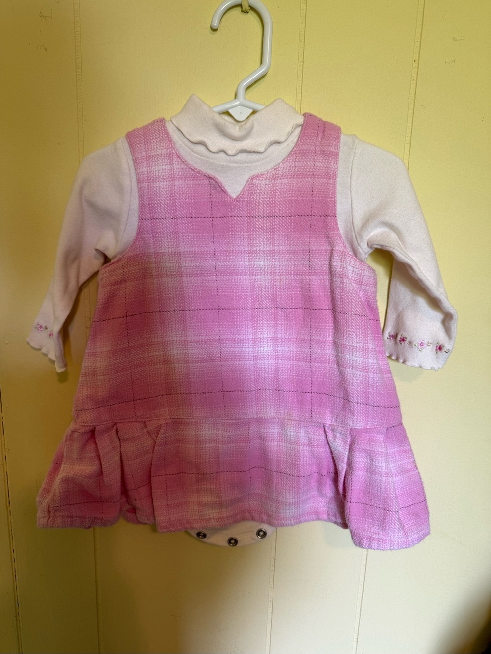Carter’s Pink Plaid Baby Dress with Turtleneck
